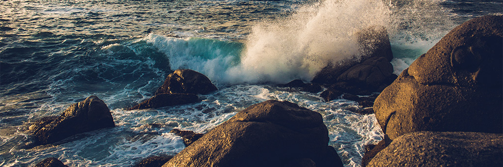 rocks and water